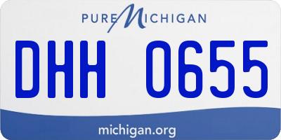 MI license plate DHH0655