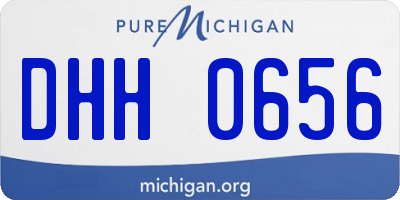 MI license plate DHH0656