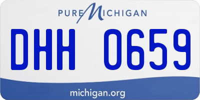 MI license plate DHH0659