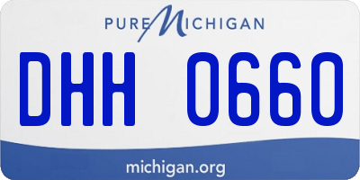 MI license plate DHH0660