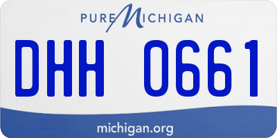 MI license plate DHH0661