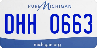 MI license plate DHH0663