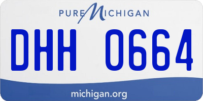 MI license plate DHH0664