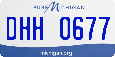 MI license plate DHH0677