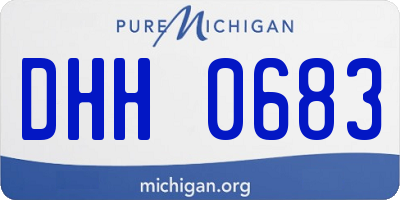 MI license plate DHH0683