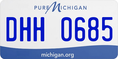 MI license plate DHH0685