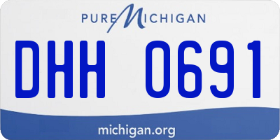 MI license plate DHH0691
