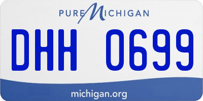 MI license plate DHH0699