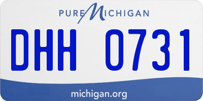 MI license plate DHH0731