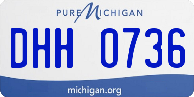 MI license plate DHH0736