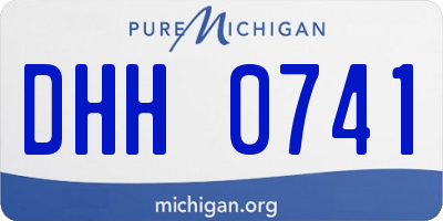 MI license plate DHH0741