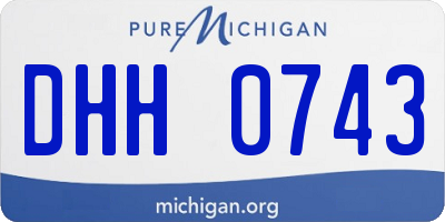 MI license plate DHH0743
