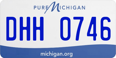 MI license plate DHH0746