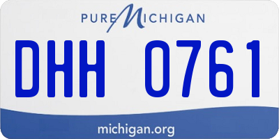 MI license plate DHH0761