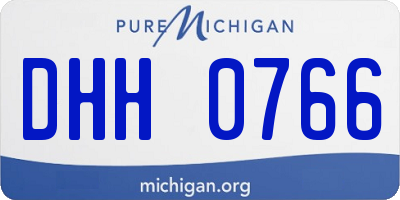 MI license plate DHH0766