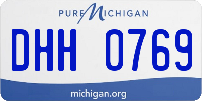 MI license plate DHH0769