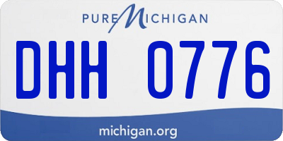 MI license plate DHH0776