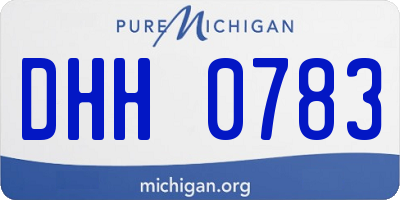 MI license plate DHH0783