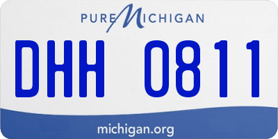 MI license plate DHH0811
