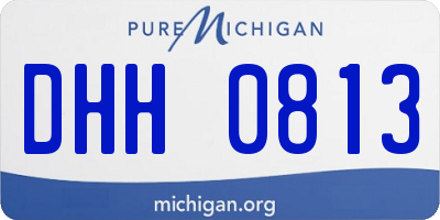 MI license plate DHH0813