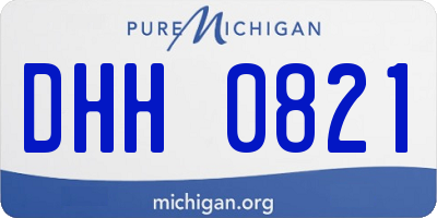 MI license plate DHH0821