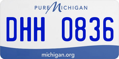 MI license plate DHH0836