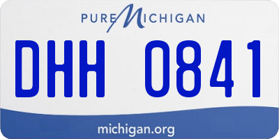 MI license plate DHH0841