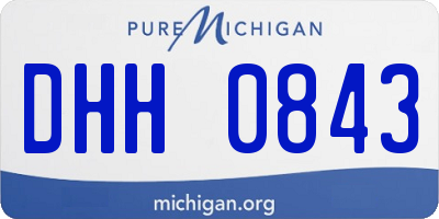 MI license plate DHH0843