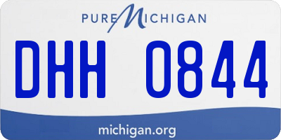 MI license plate DHH0844