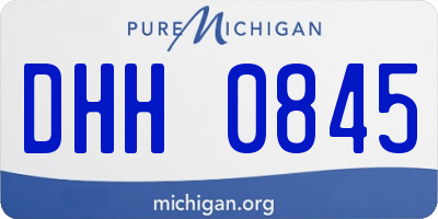 MI license plate DHH0845