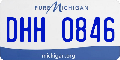 MI license plate DHH0846