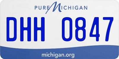 MI license plate DHH0847
