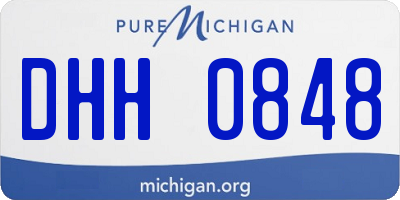 MI license plate DHH0848