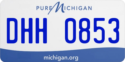 MI license plate DHH0853