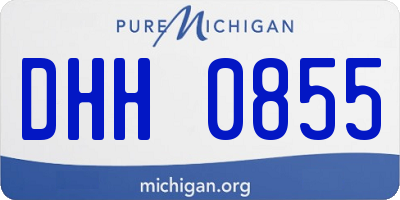 MI license plate DHH0855
