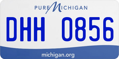 MI license plate DHH0856
