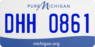 MI license plate DHH0861