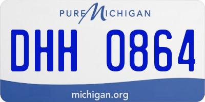 MI license plate DHH0864