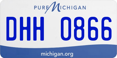 MI license plate DHH0866
