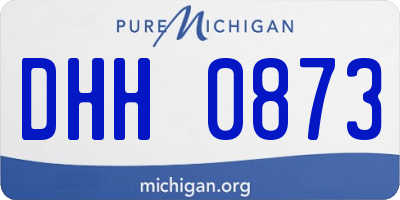 MI license plate DHH0873