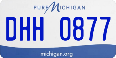 MI license plate DHH0877