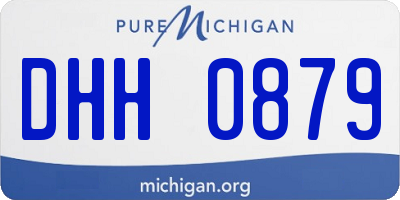 MI license plate DHH0879