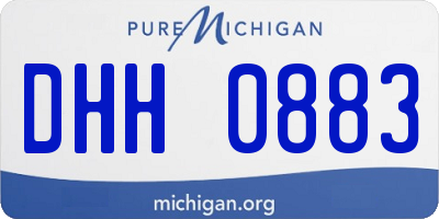 MI license plate DHH0883