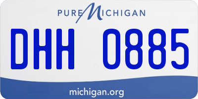 MI license plate DHH0885