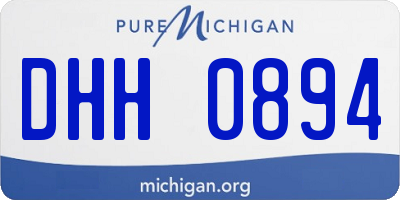 MI license plate DHH0894