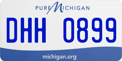 MI license plate DHH0899
