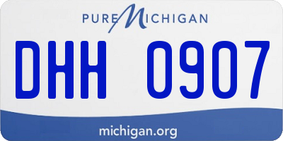 MI license plate DHH0907