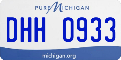 MI license plate DHH0933