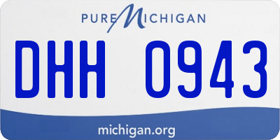 MI license plate DHH0943