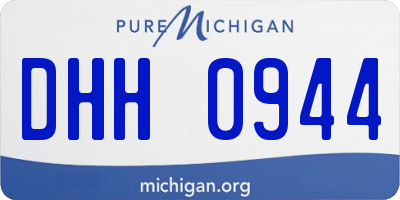 MI license plate DHH0944